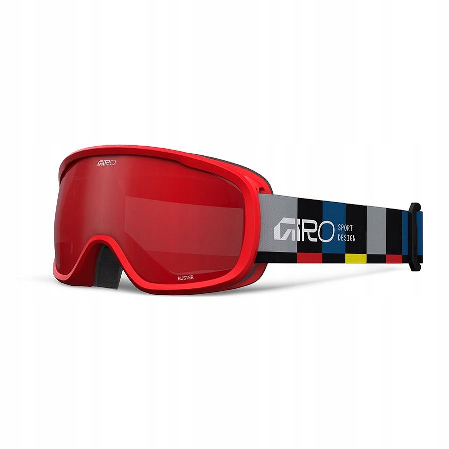 Giro Buster Black Blocks-Amber Scarlet