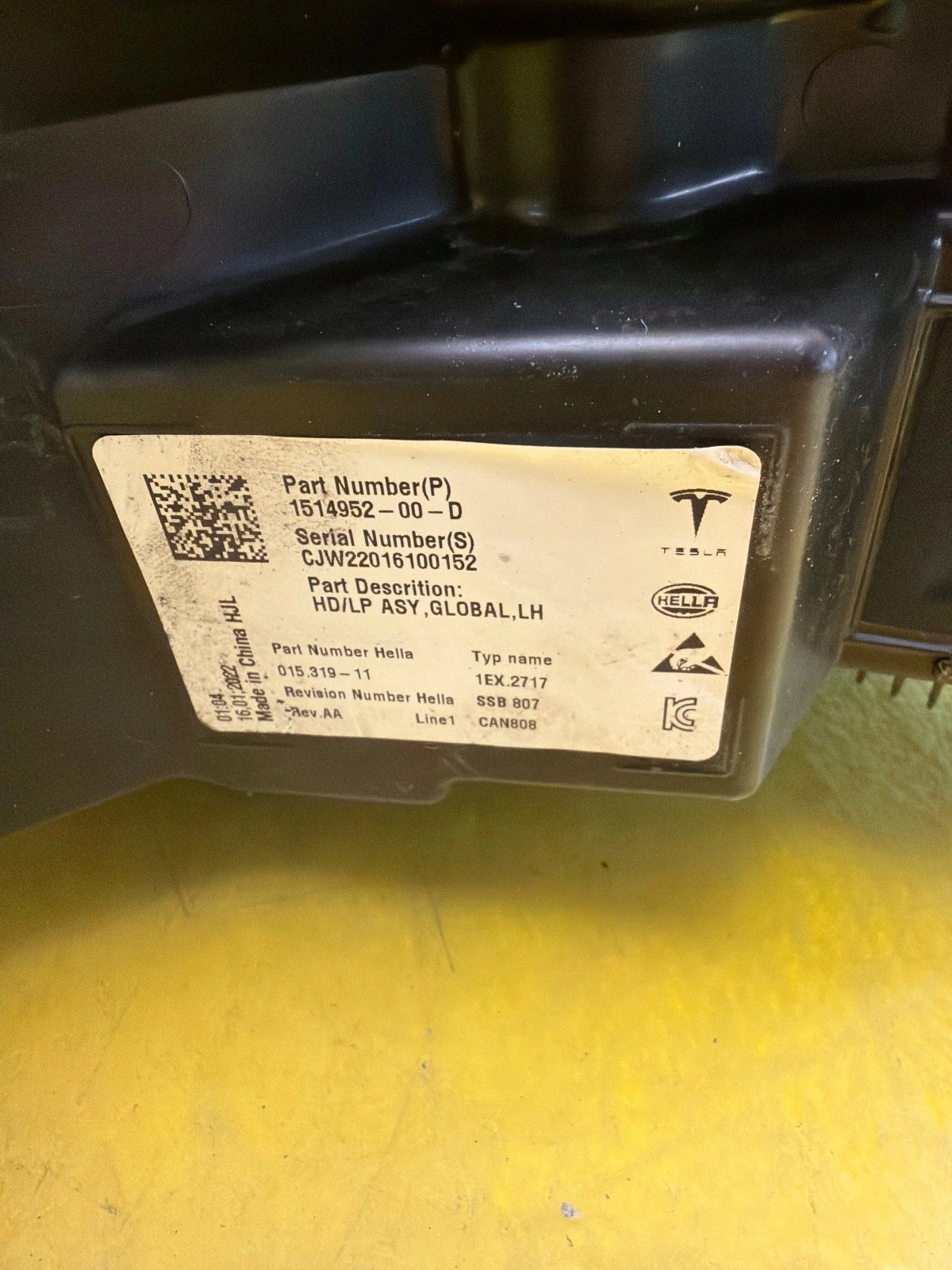 light left front Tesla Model 3 Y Lift Full Led 1514952-00-D