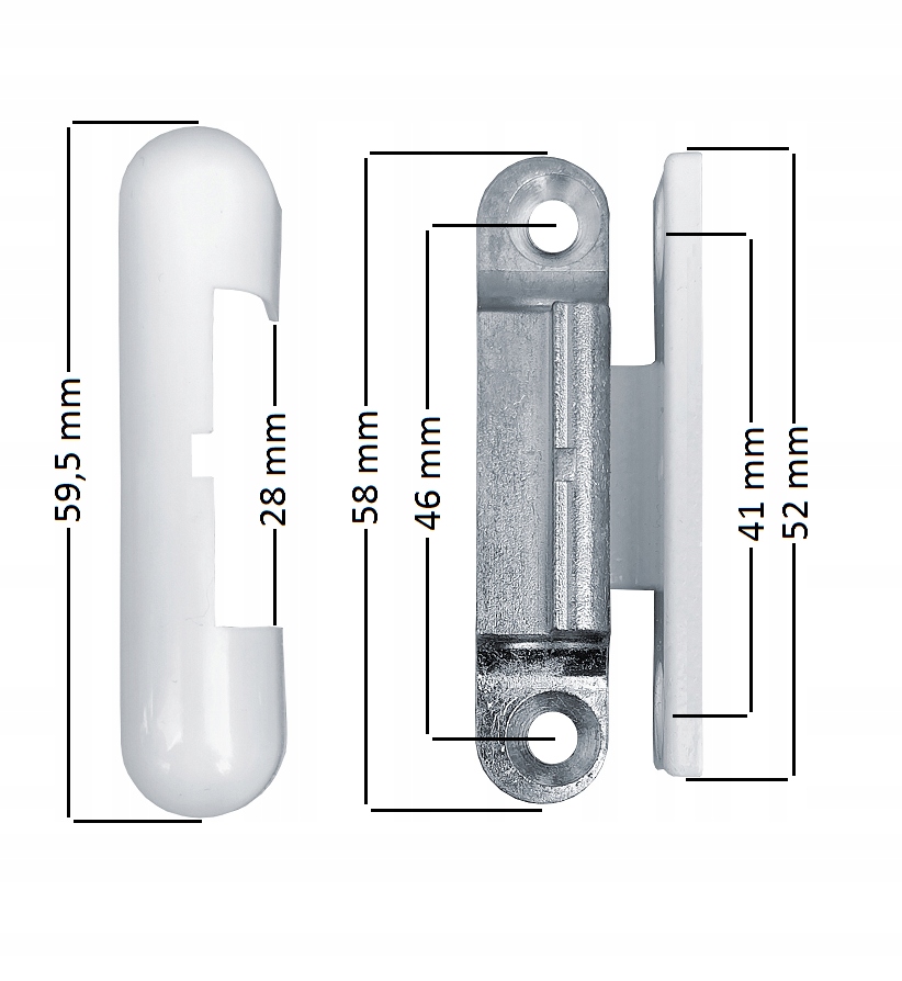 DOCISK ZEWNĘTRZNY TYLNY PRAWY LEWY DO OKNA DRZWI ZAWIAS ŚRODKOWY Rodzaj zawias