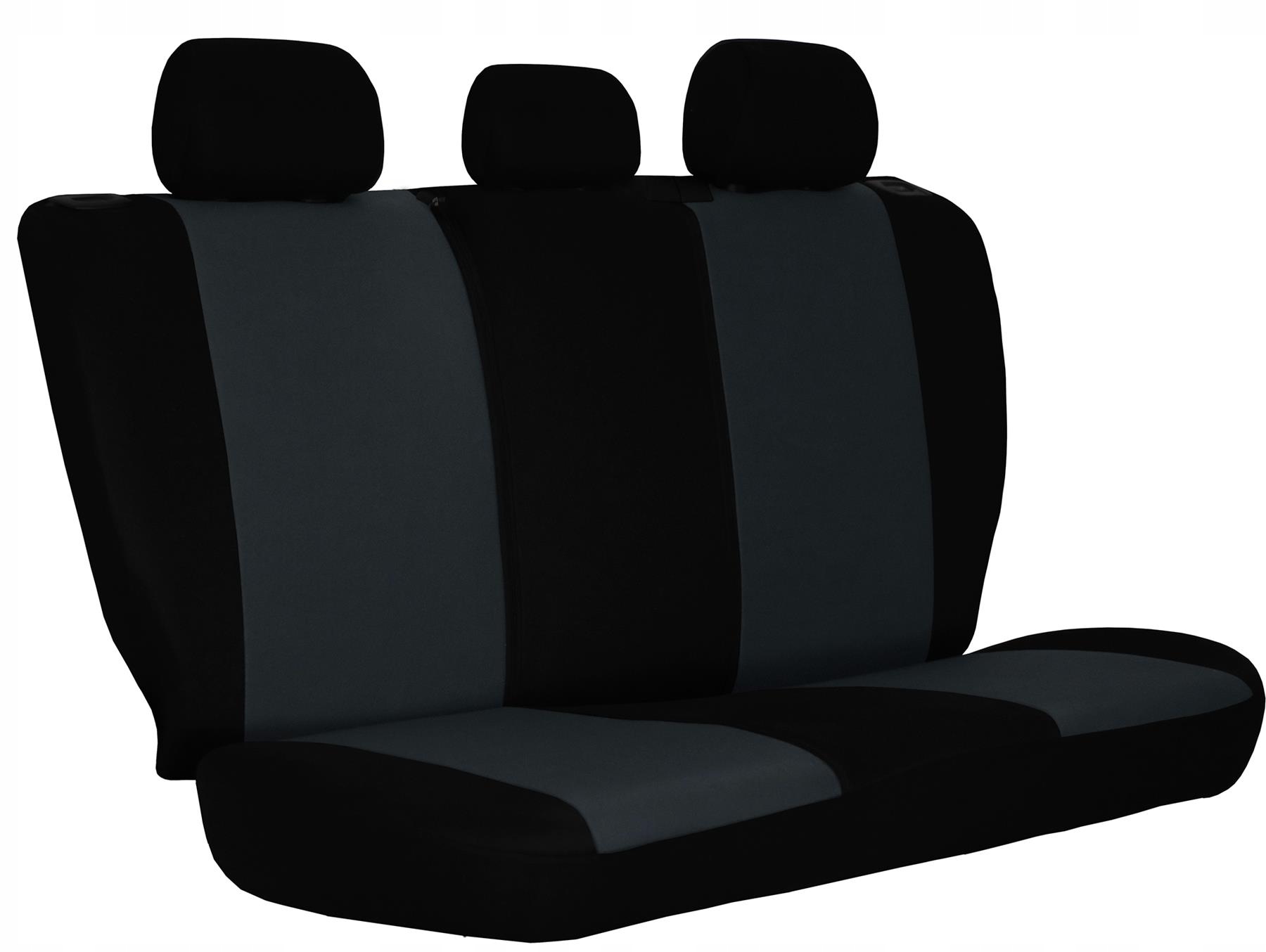 POKROWCE NA FOTELE do Ford Fiesta (MK5, MK6, MK7) Kolor czarny szary