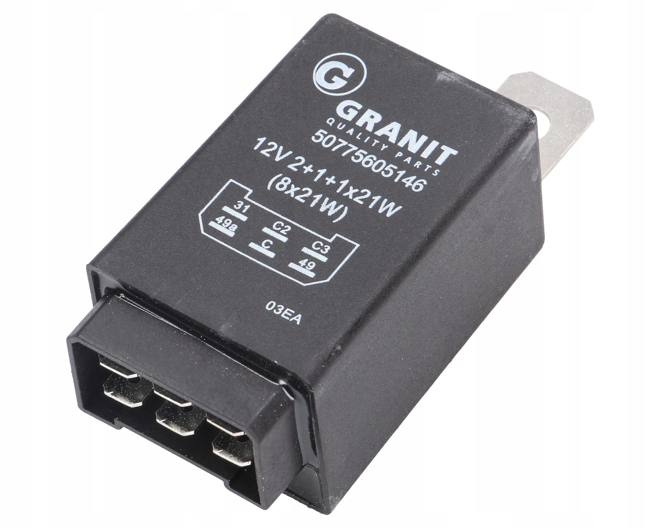 Elektronický přerušovač směrového světla 12V Case Fendt Deutz 50775605146