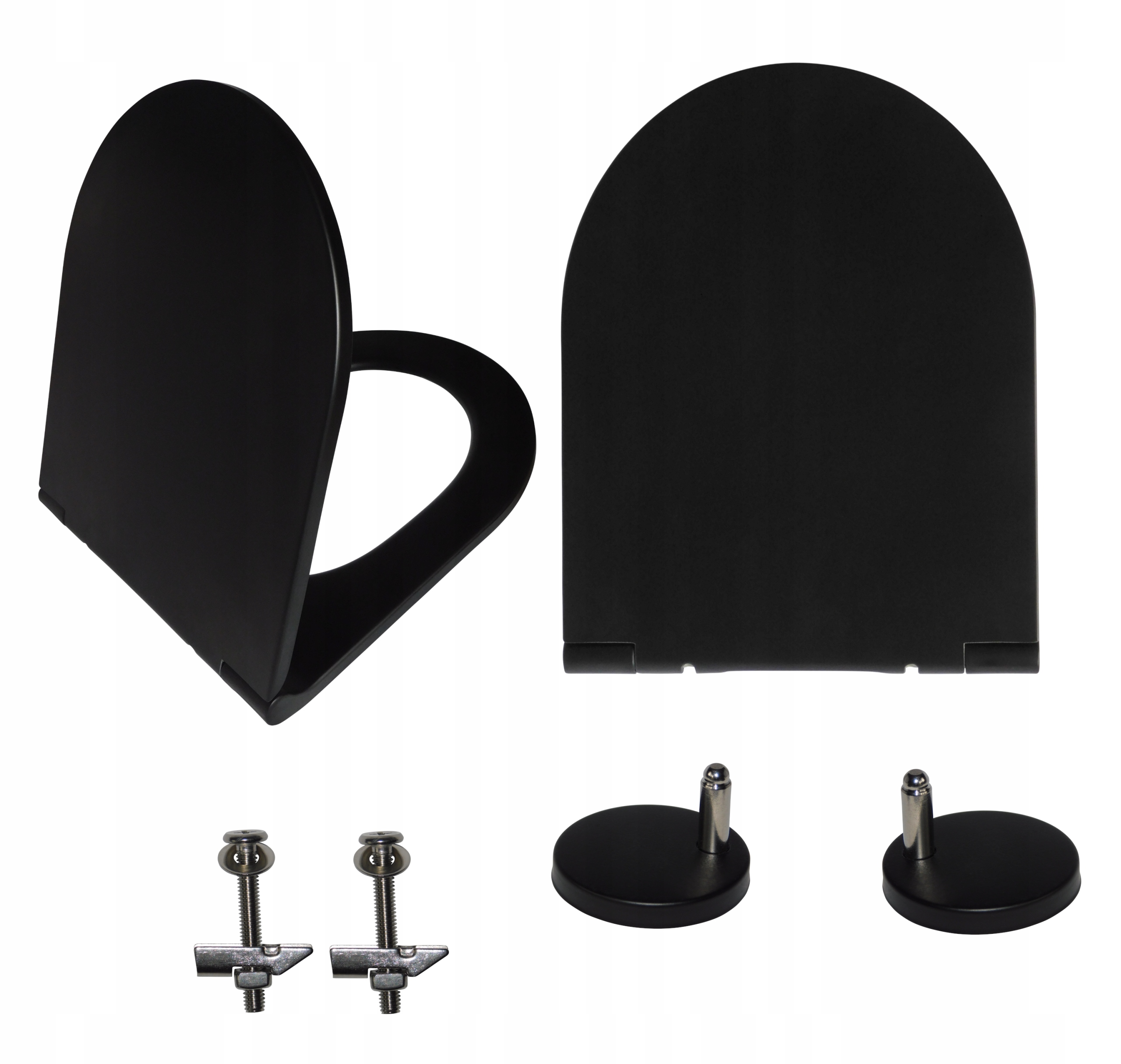 

deska Wc sedesowa Wolnoopadająca czarna matowa U