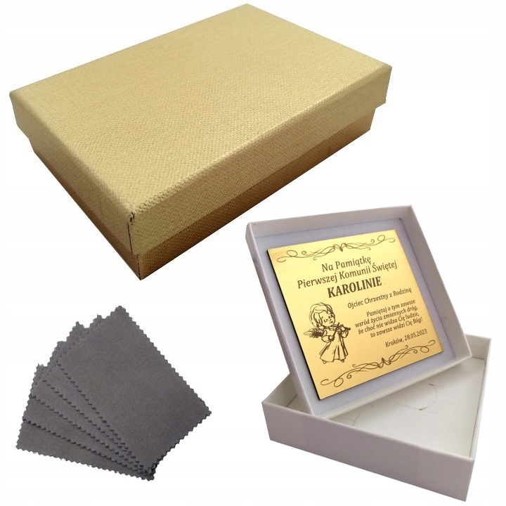 ZŁOTY ŁAŃCUSZEK PANCERKA + MEDALIK MATKA BOSKA 925/585 14K + GRAWER CHRZEST Splot Pancerka