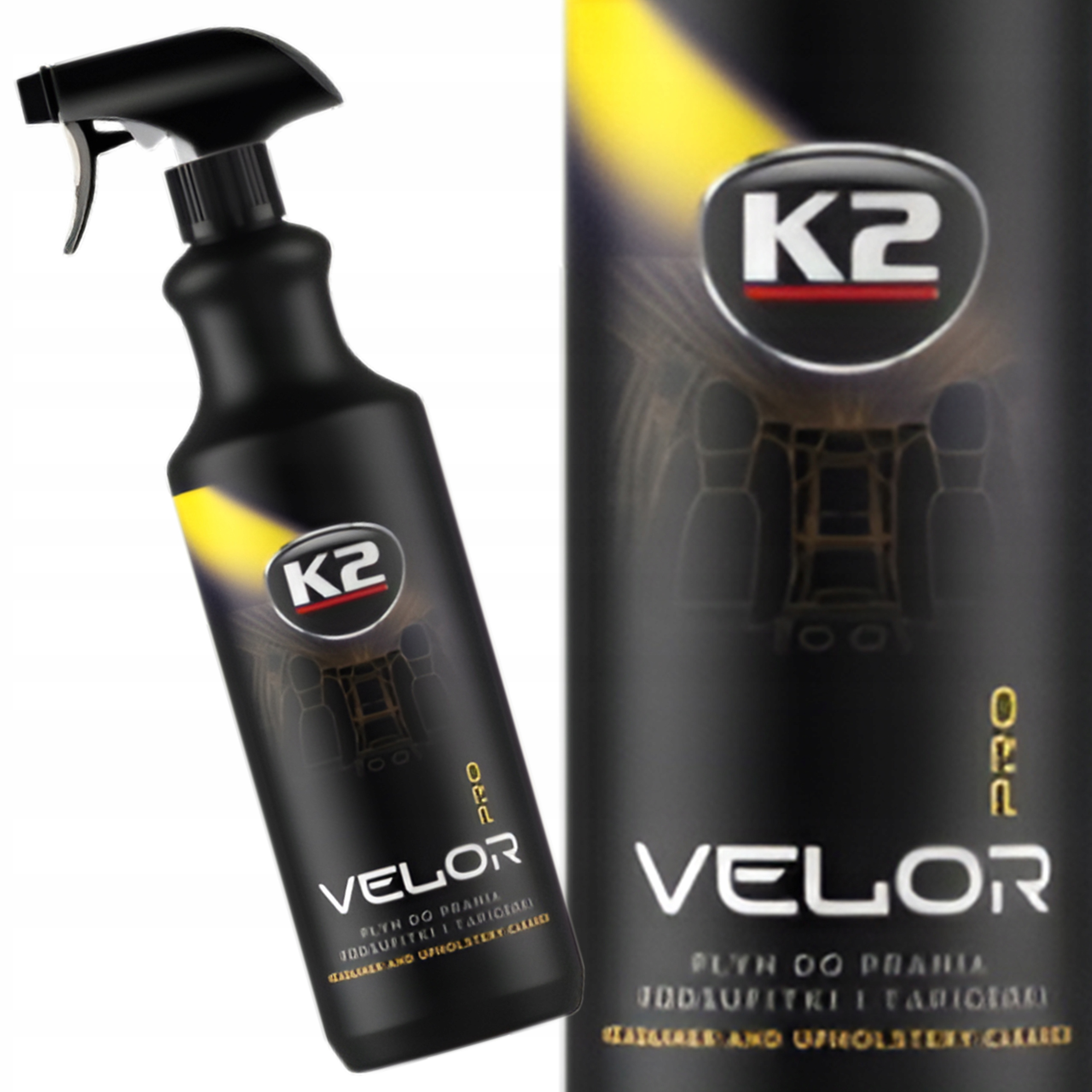 K2 Velor Pro 1L – Środek Do Prania Tapicerki, Podsufitki I Wnętrza Auta