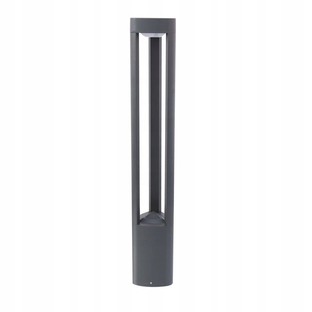 

Popielata lampa zewnętrzna słupek ogrodowy 80cm