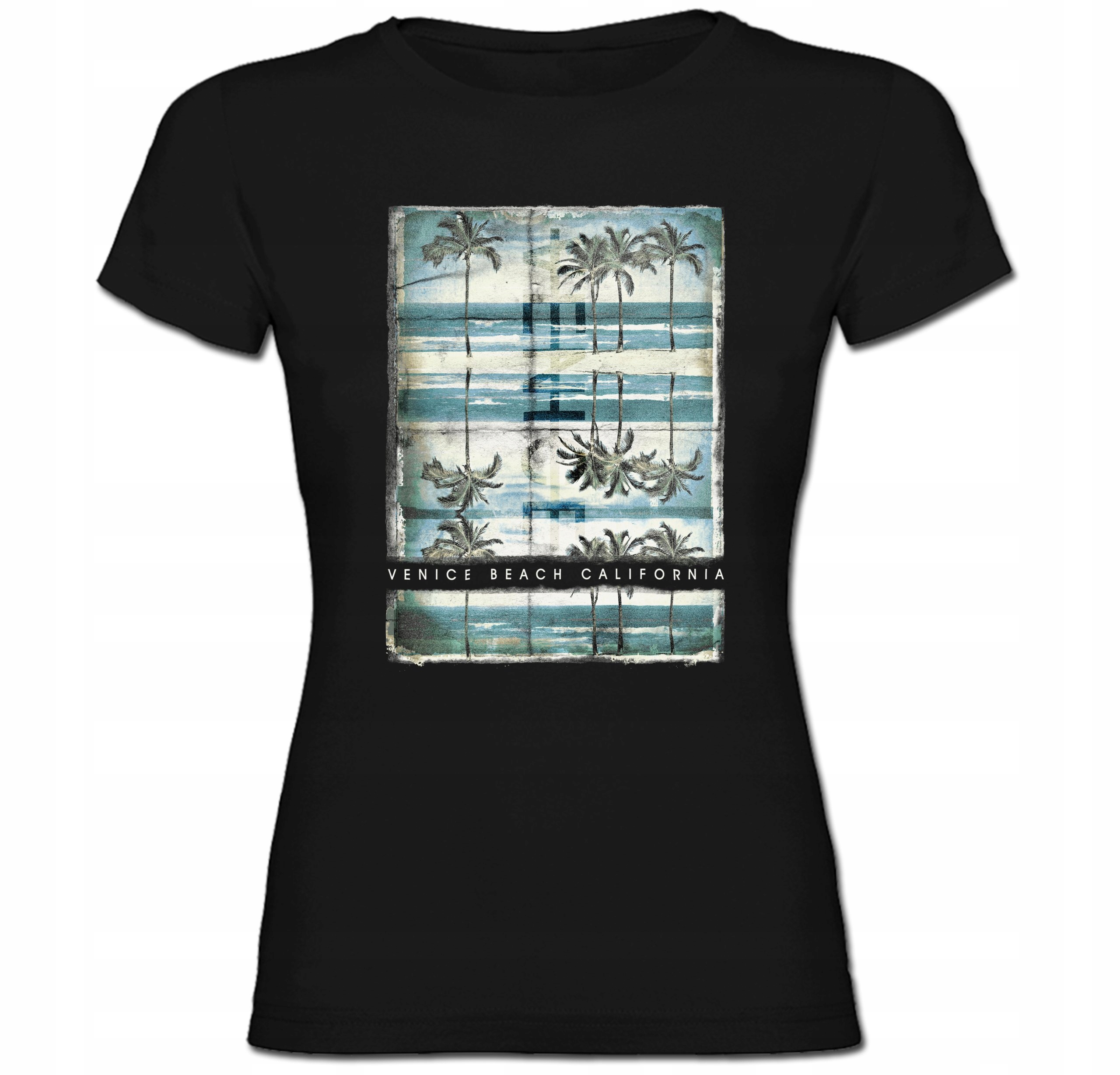 

Tshirt Plaża Fale Venice Usa Surfing Palmy M