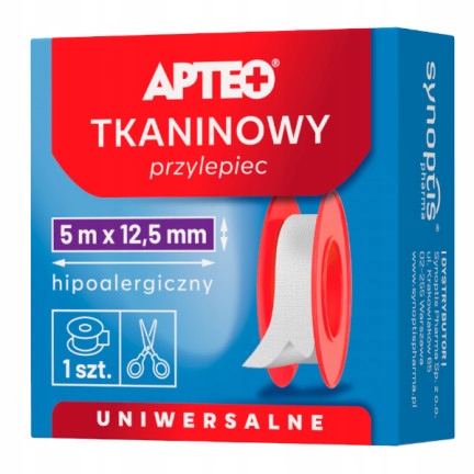 

Przylepiec Tkaninowy Hipoalergiczny 1.25CM X 5 M R