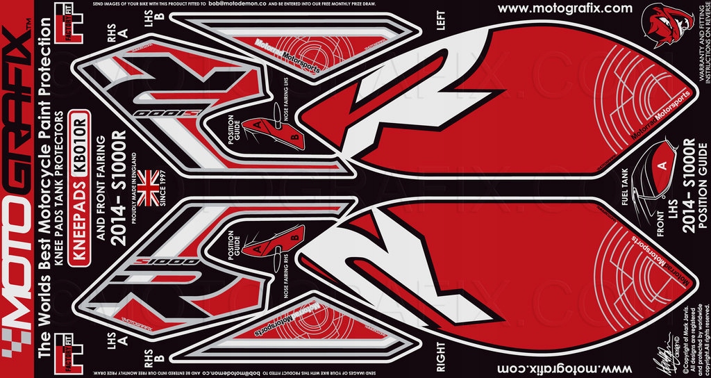 Bočná A Predná Dyha Bmw S1000R 2014-2015