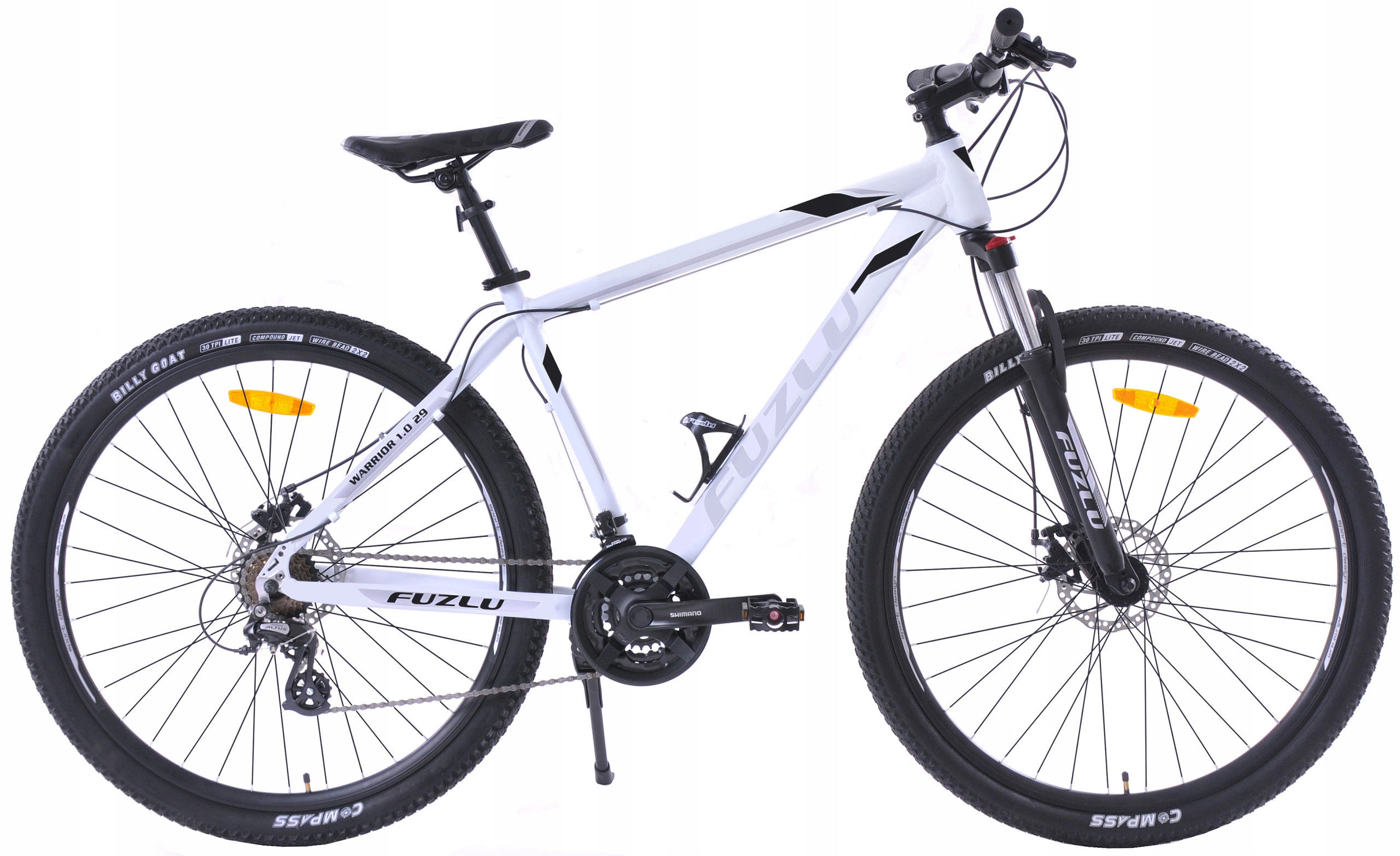 Rower górski 29 Fuzlu Warrior 1.0 rama M(19") biało-czarny