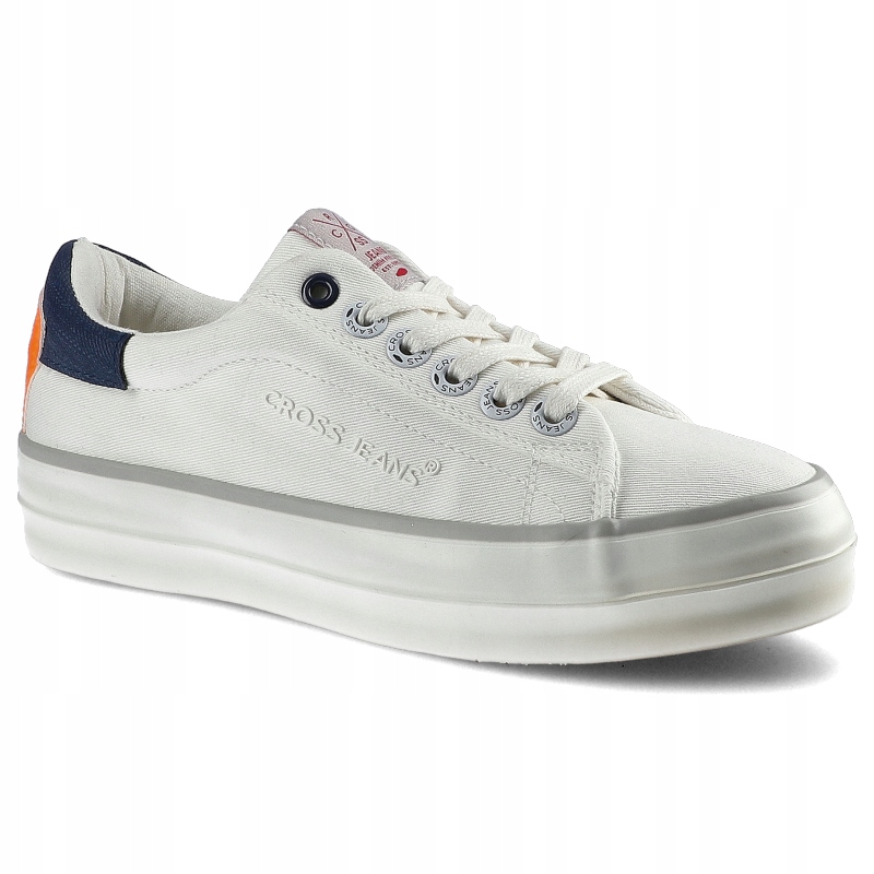 

Białe Trampki Cross Jeans Damskie Modne Obuwie