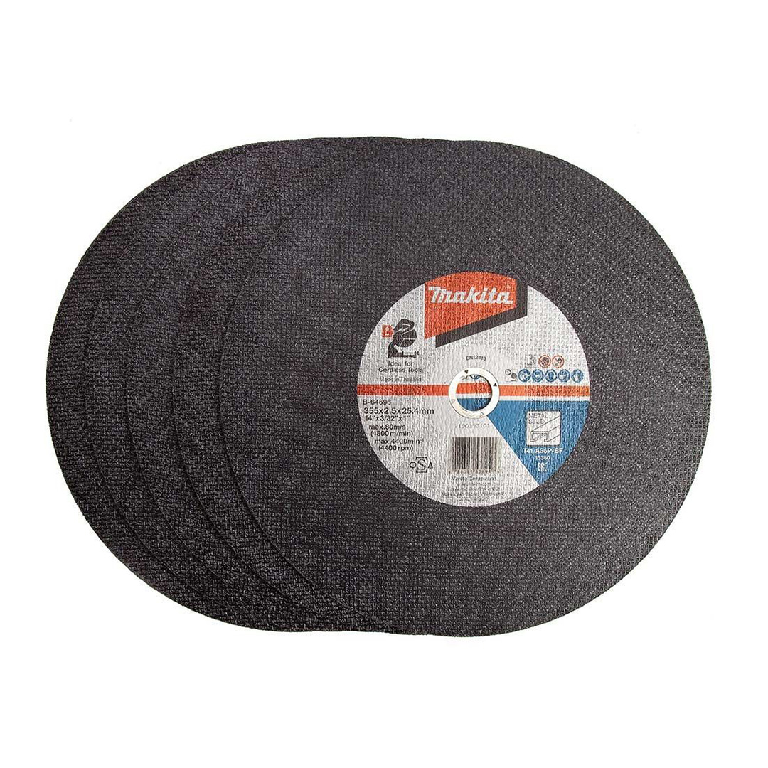 Tarcze do metalu 355x2,5x25,4 mm Makita B-64696-5 5 sztuk
