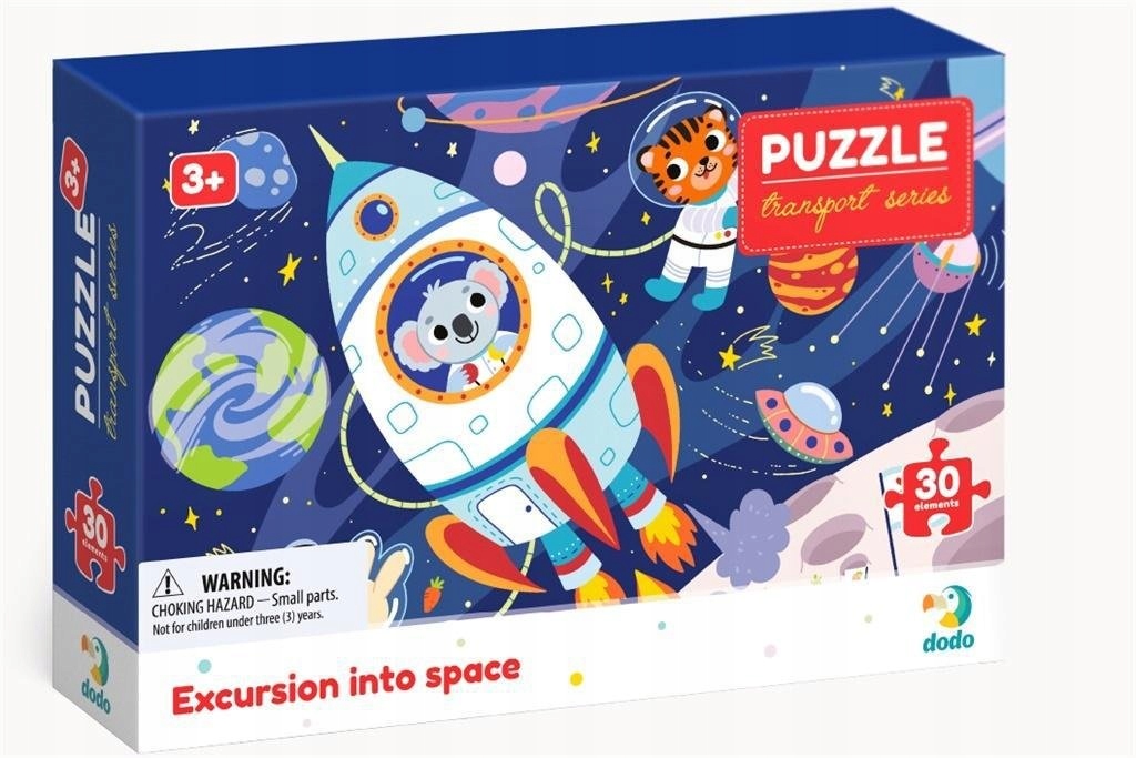 

Puzzle Dodo 30 el Wyprawa w Kosmos 3+