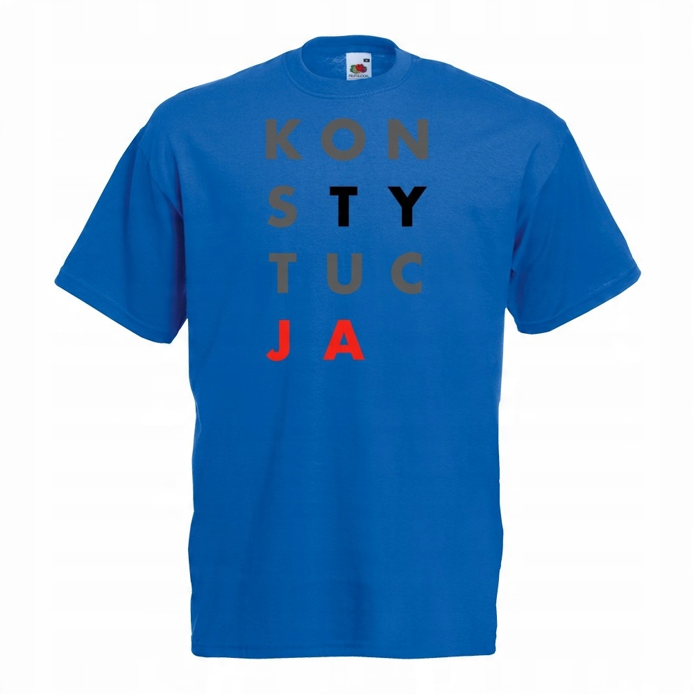 

koszulka konsTYtucJA M niebieska
