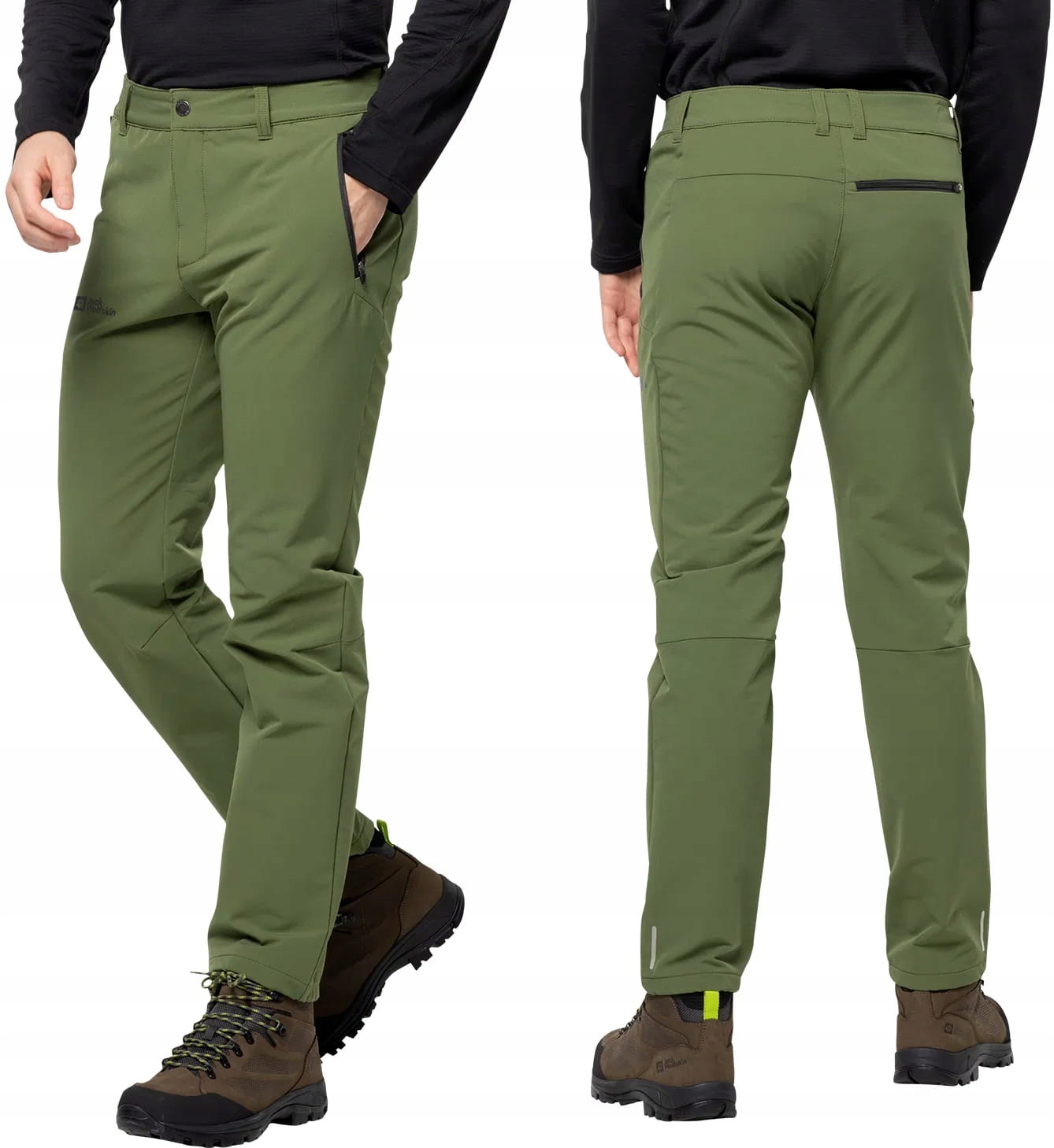 Jack Wolfskin Spodnie Trekkingowe Turystyczne Męskie Górskie Ocieplane 48