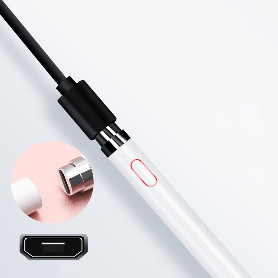 AKTYWNY UNIWERSALNY RYSIK PENCIL - STYLUS PEN DO TELEFONU I TABLETU BIAŁY Cechy dodatkowe przyciski funkcyjne
