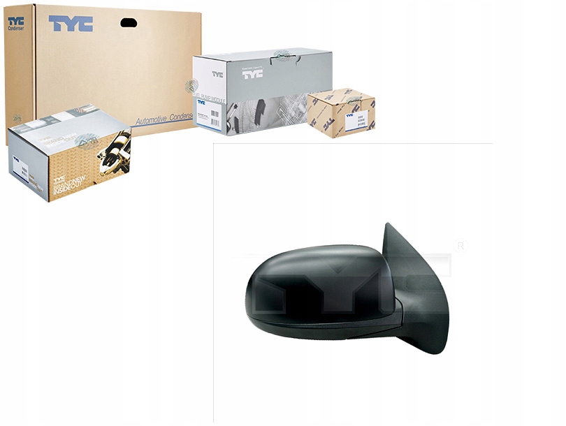TYC HYUNDAI I-20 I 2008-ON LUSTRO RH ELEC CONVEX HEAT