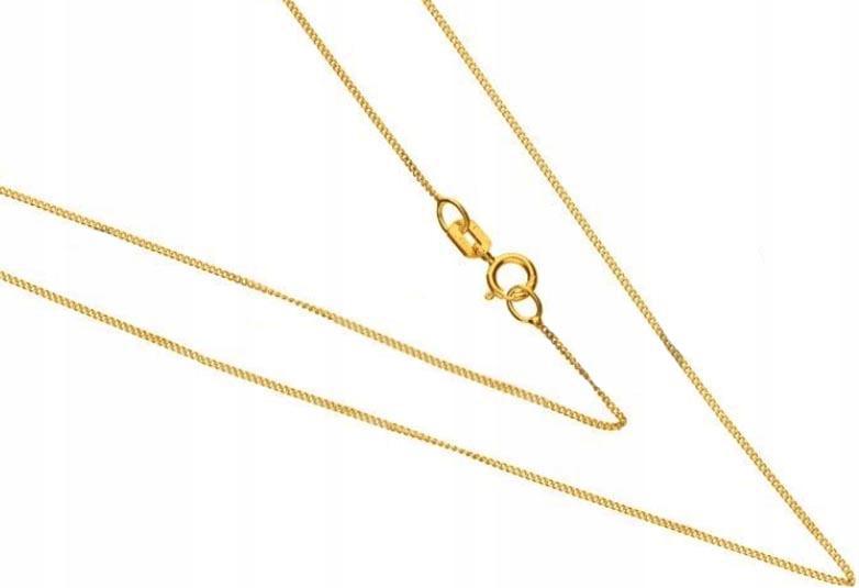 Zlatý řetízek 585 Splot Pancerka Diamantový 55 cm módní dárek vazba