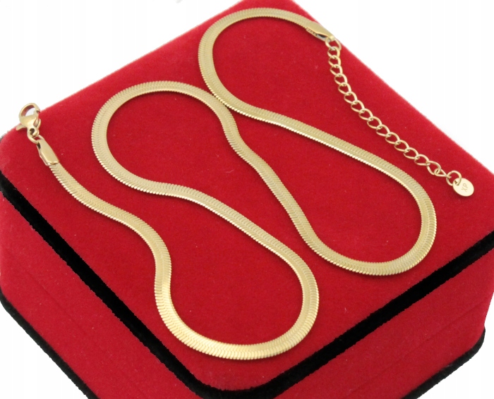 

Naszyjnik Złota Żmijka 40 cm Stal Chirurgiczna