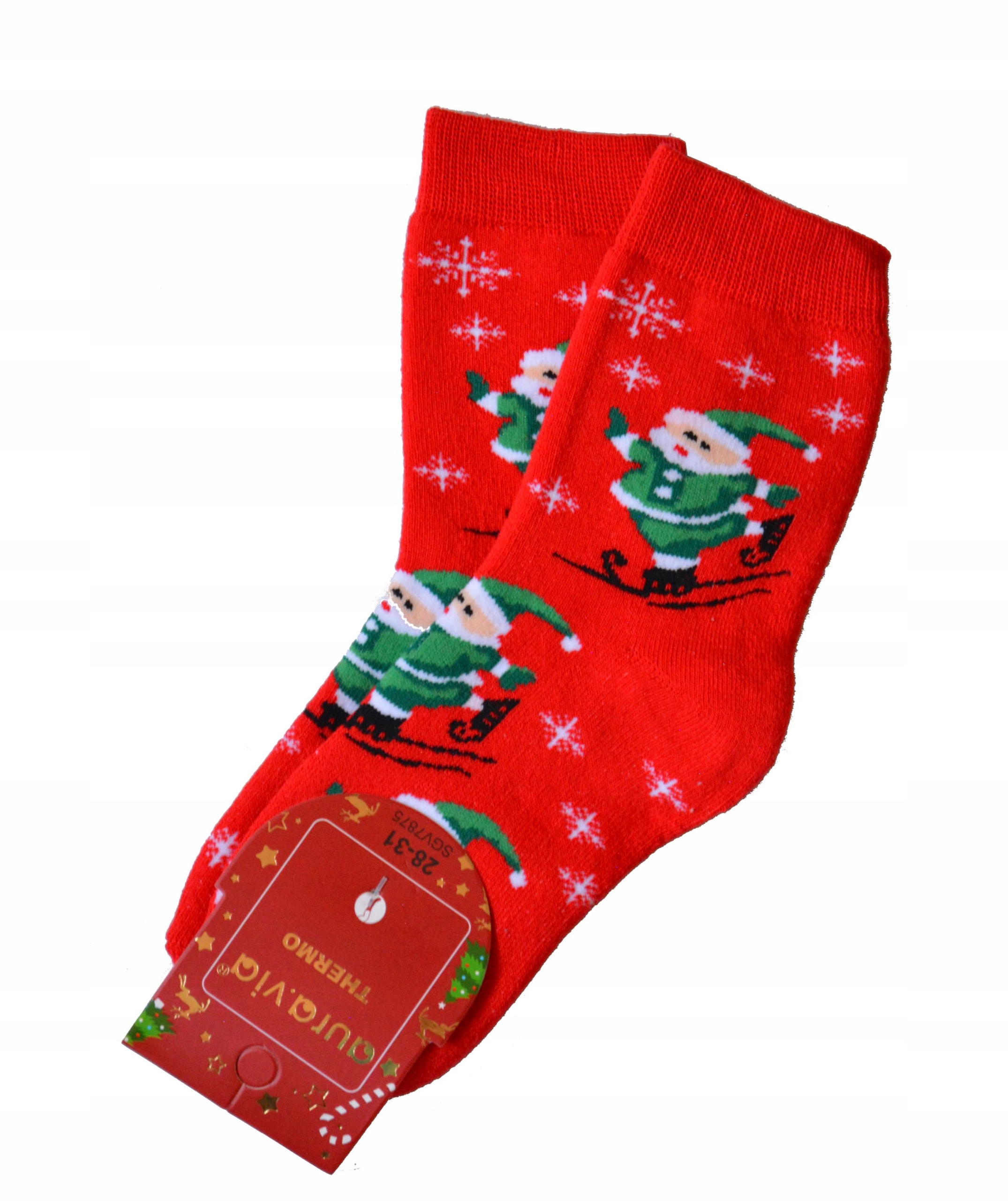 

Ciepłe Skarpety Dzieci 28-31 Świąteczne Mikołaj