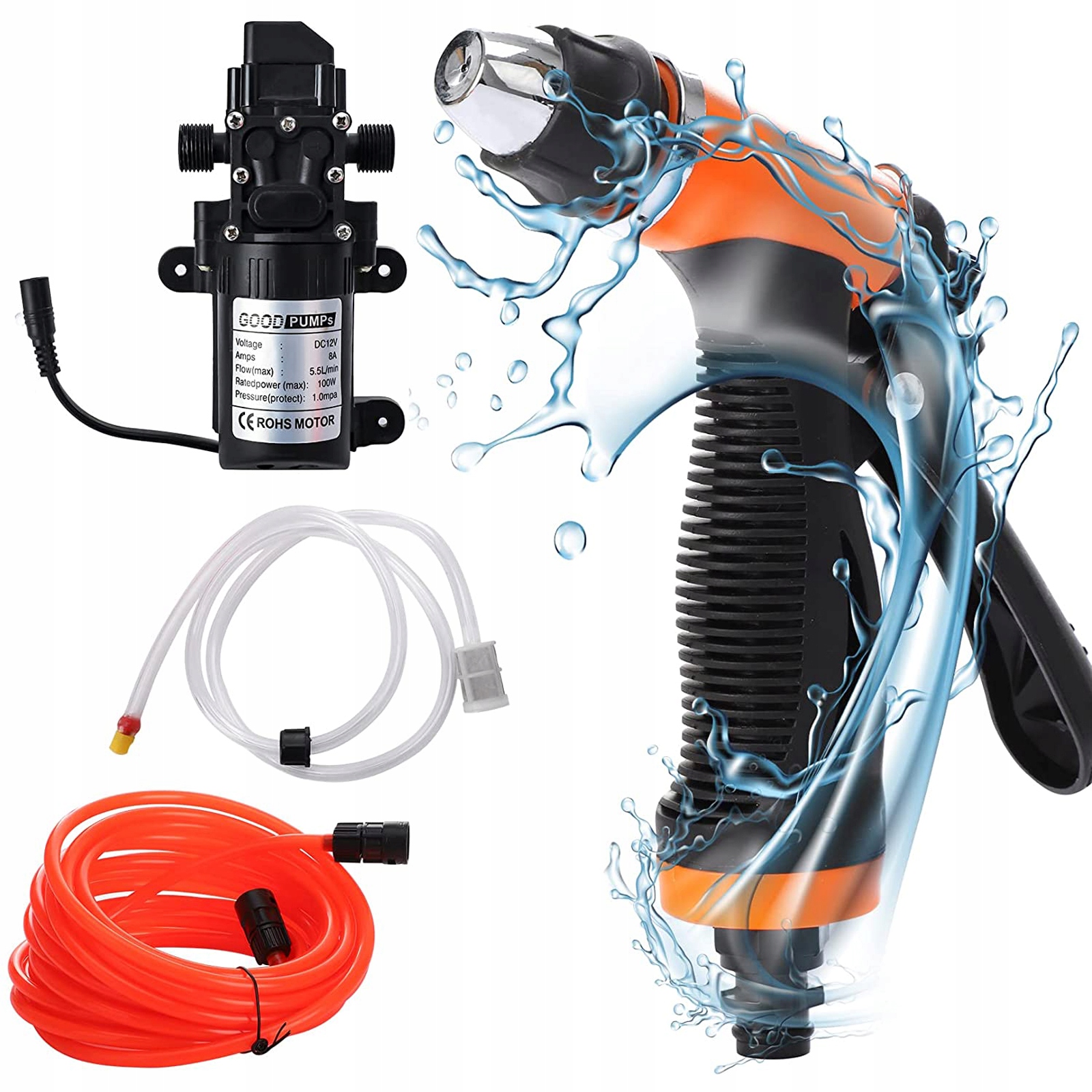

Myjka Ciśnieniowa Pompa Podwójna Zestaw 12V 100W