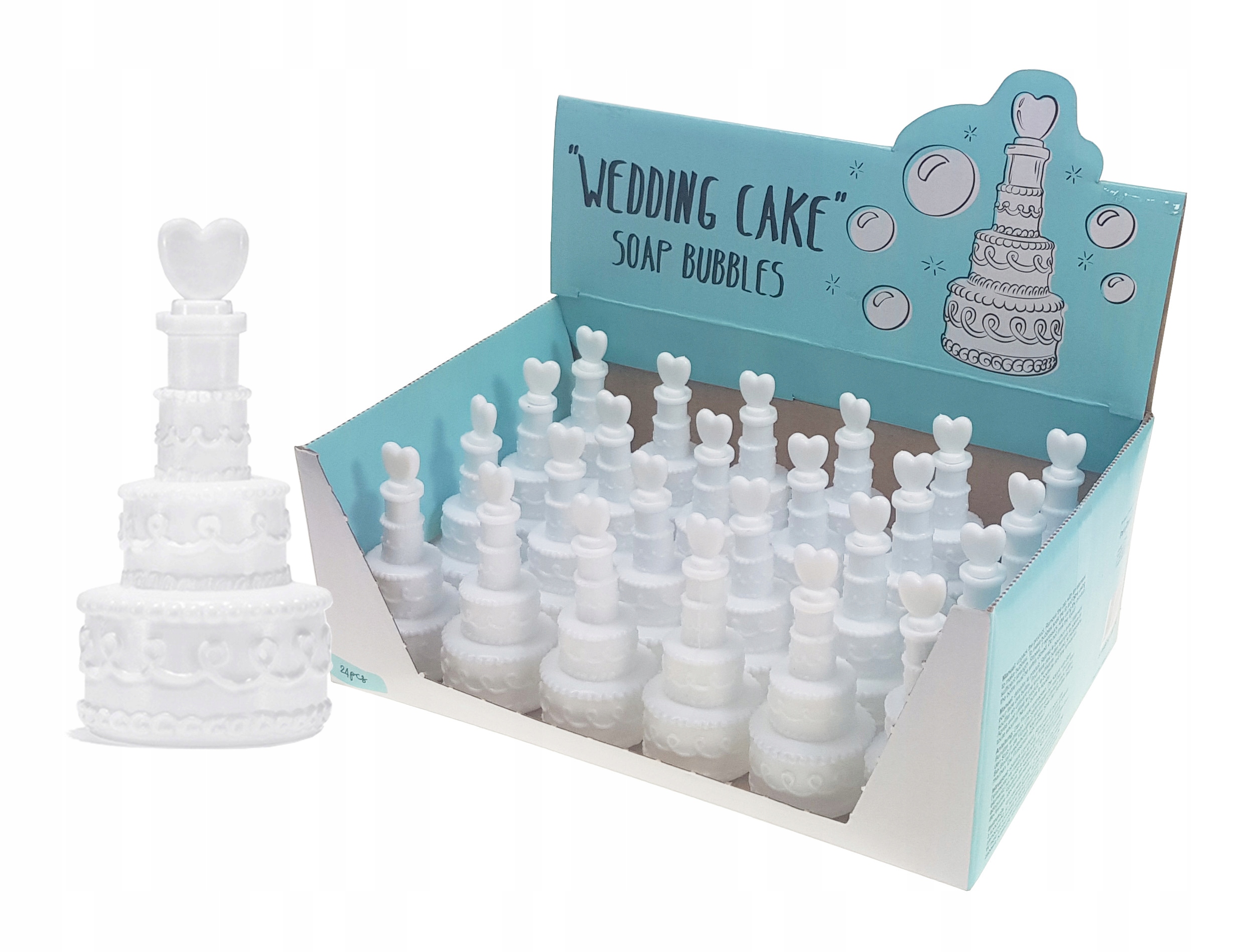 Bańki mydlane - torcik, 24 szt.