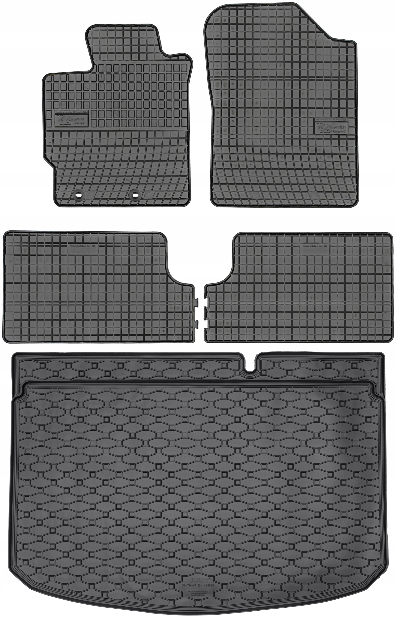 Toyota Yaris III Hatchback 2011-2020 Sada rohoží koberčeky