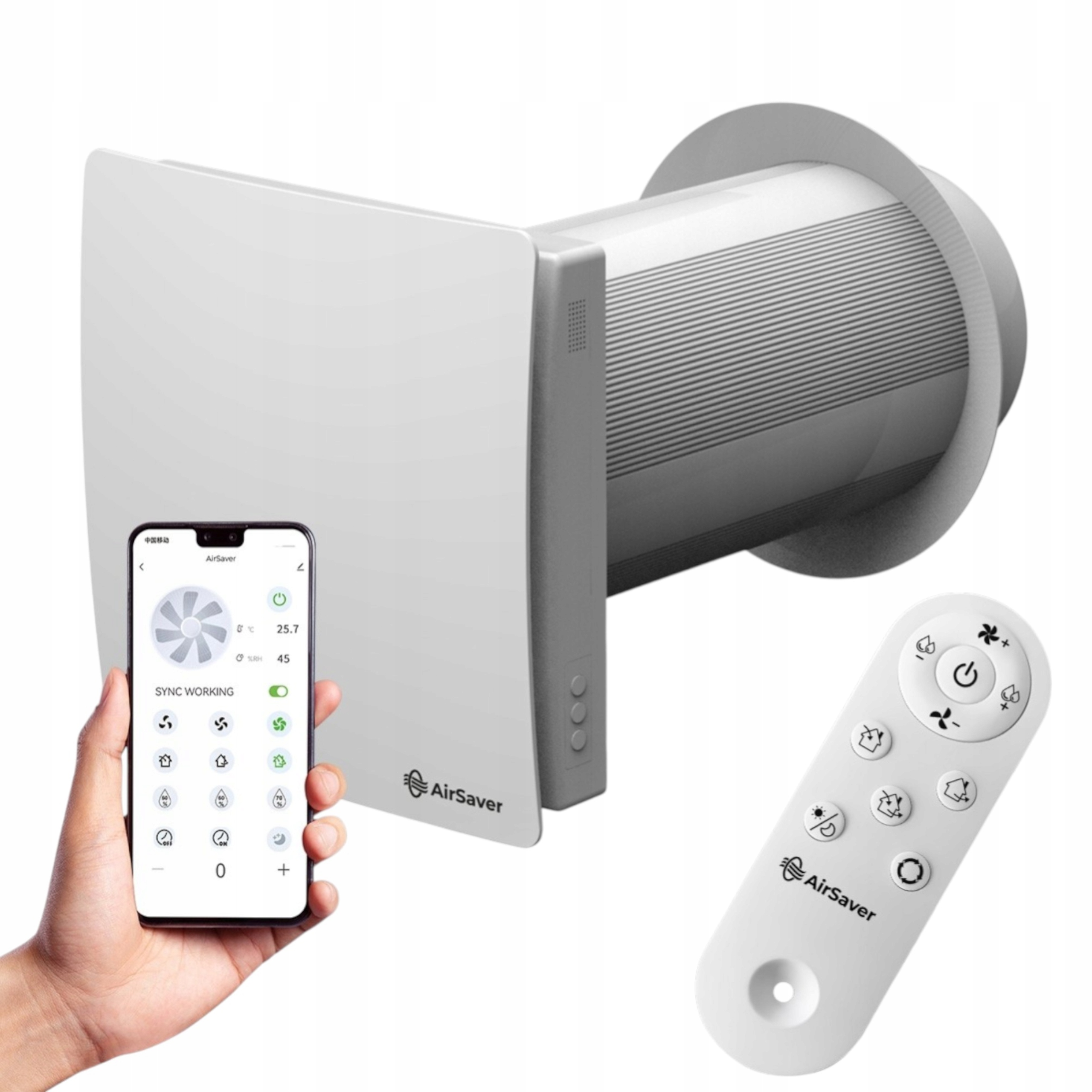 Rekuperator ścienny Prodmax Air Saver VT125-MS FI 125 lista ZUM