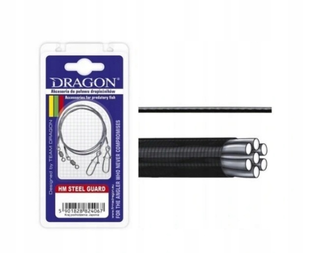 

Przypony Dragon Hm Steel Guard 1x7 Carbon 25cm 5kg