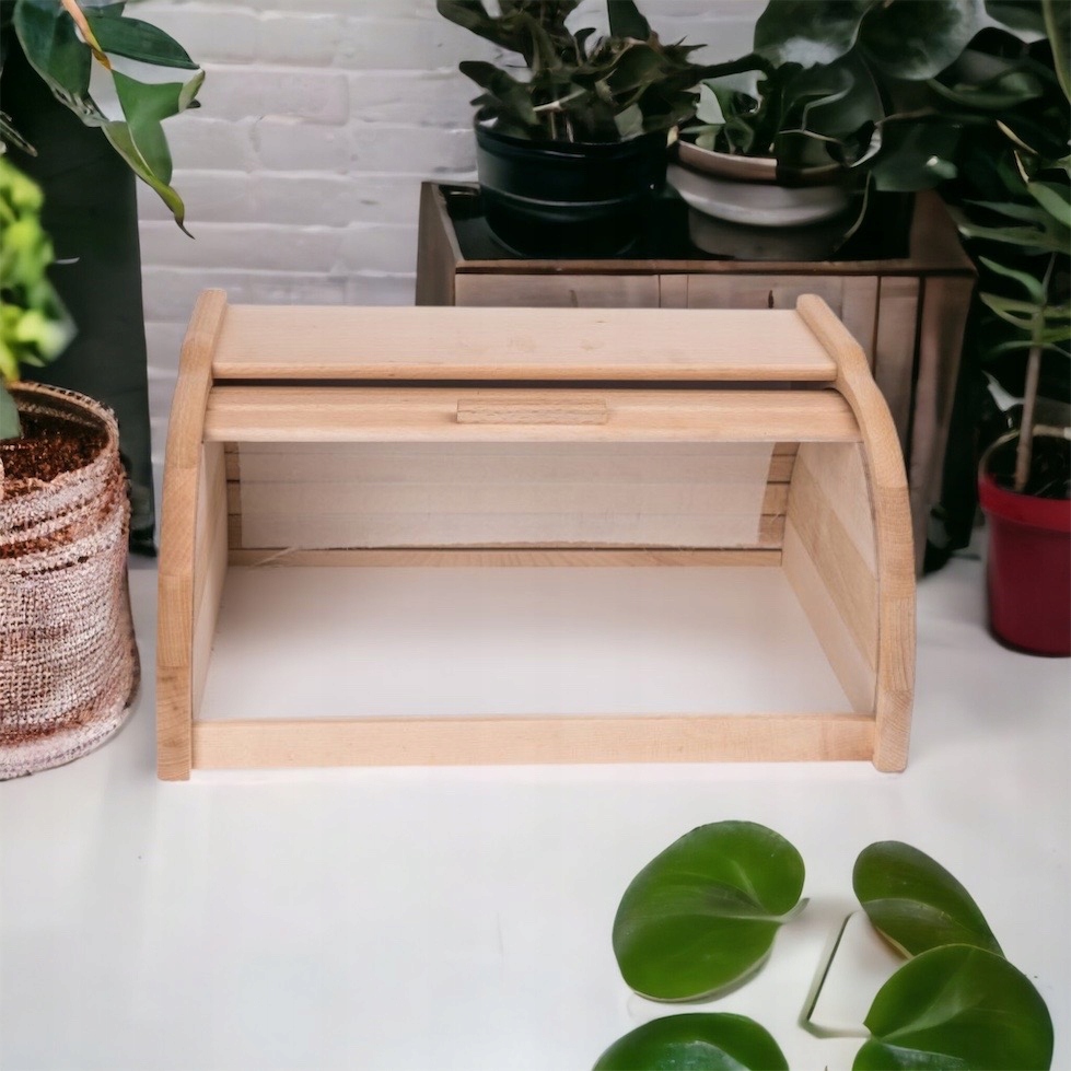 DREVENÁ CHLEBOVÁ NÁDOBA NA CHLIEB PEČIVO MALÝ výrobca Rad chlebak drewniany duży