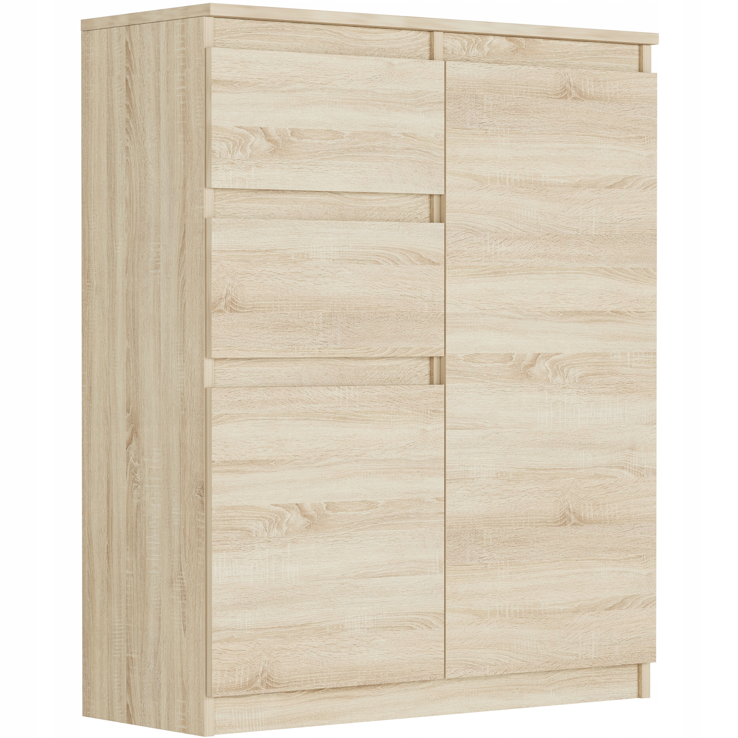 Komoda 98 CM Skříňka 2 Zásuvky Sonoma S2