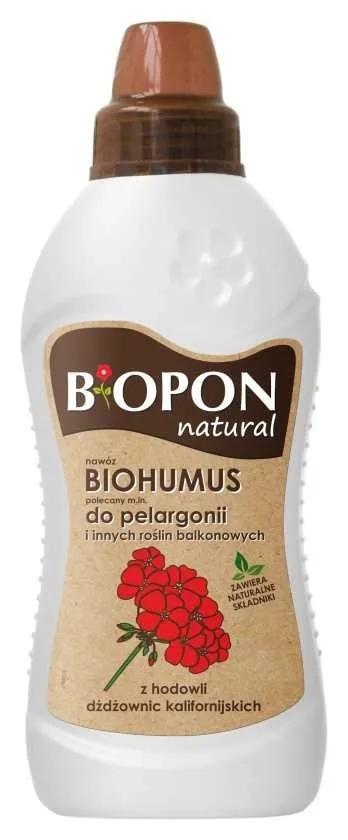 

Biopon Biohumus Nawóz do pelargonii roślin, 1 l