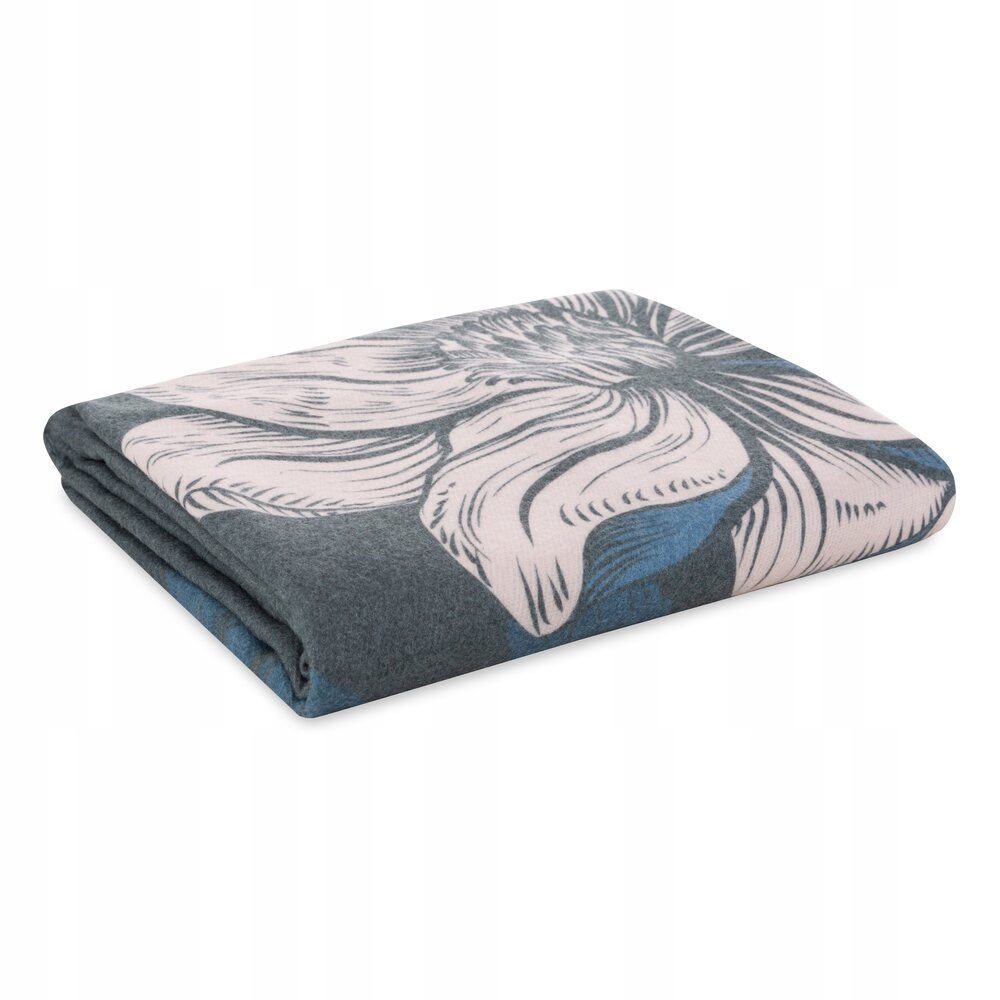 Deka přehoz Emma 150x200 Eurofirany granátově mátová s velkými květy