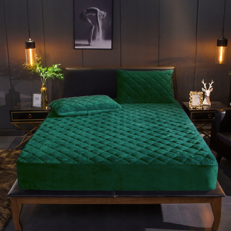 POKROWIEC NA MATERAC OCHRANIACZ PIKOWANY WELUR PLUSZ WODOODPORNY 160x200x30 Marka inna