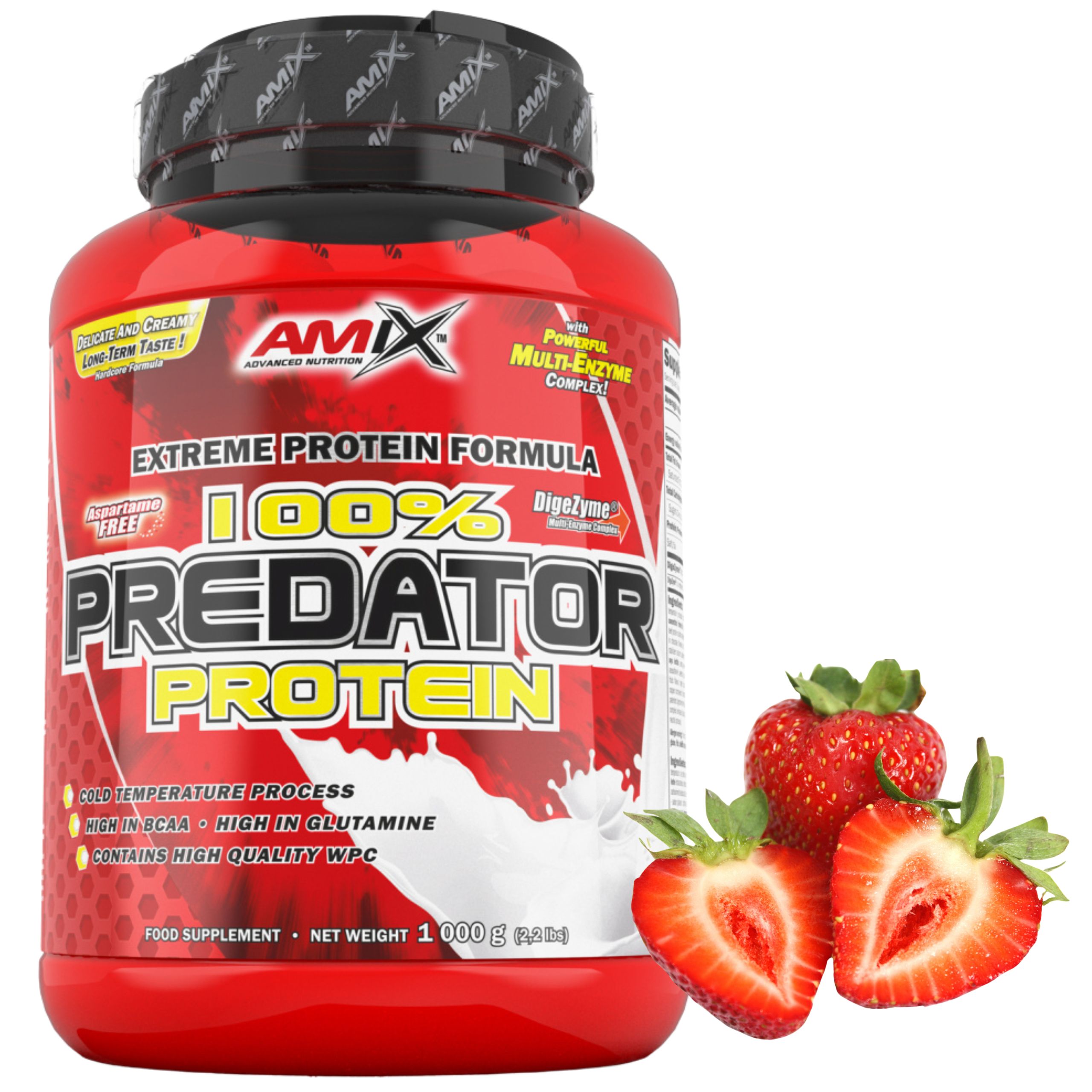 Syrovátkový Protein Jahoda 1 kg Protein Wpc glutamin