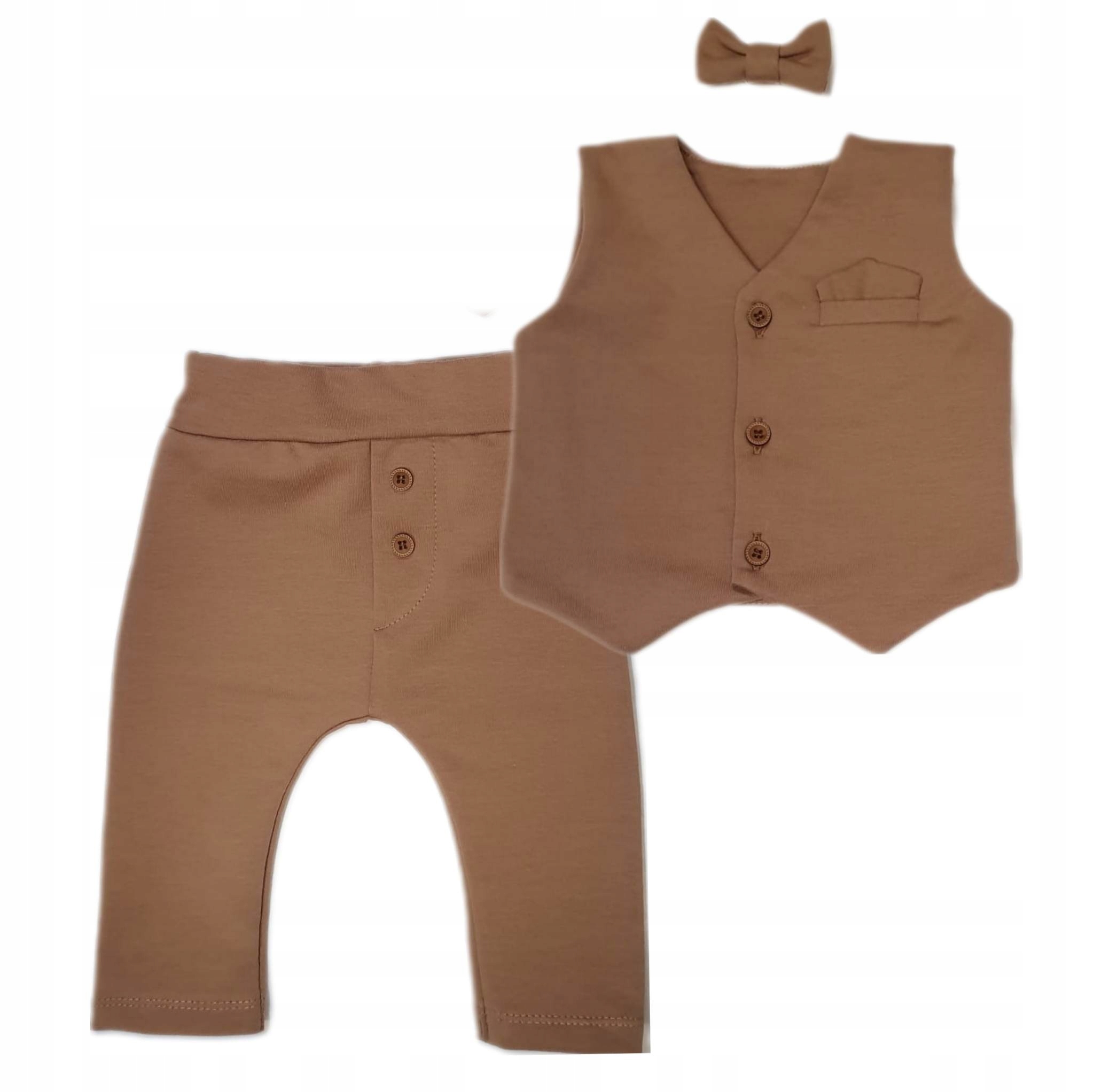 

Komplet chłopięcy garniturek spodnie i kamizelka