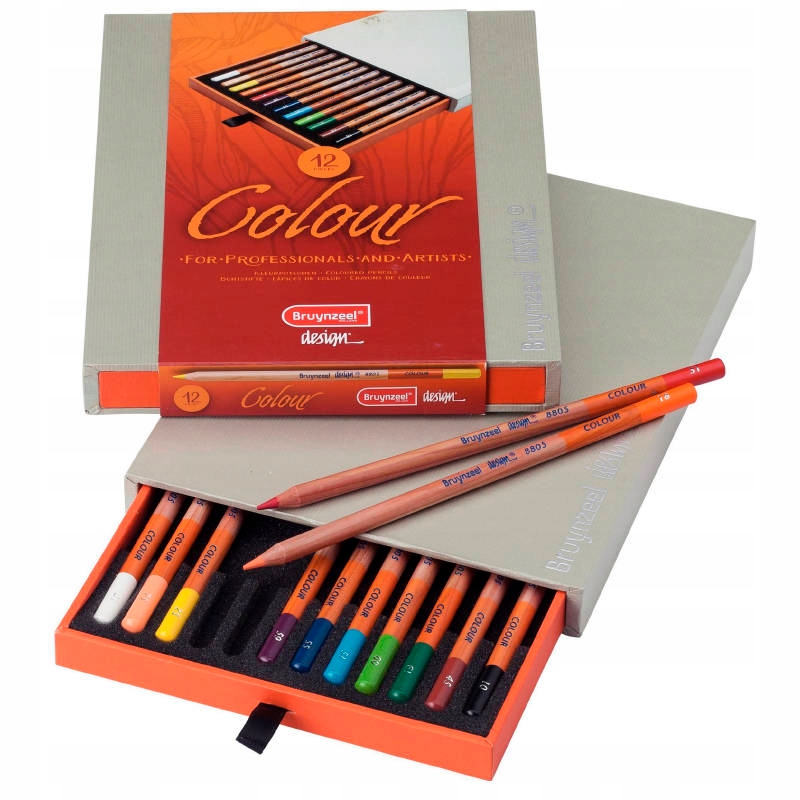 Pastelky Bruynzeel 12 barev uměleckých pastelek v krabičce dárek