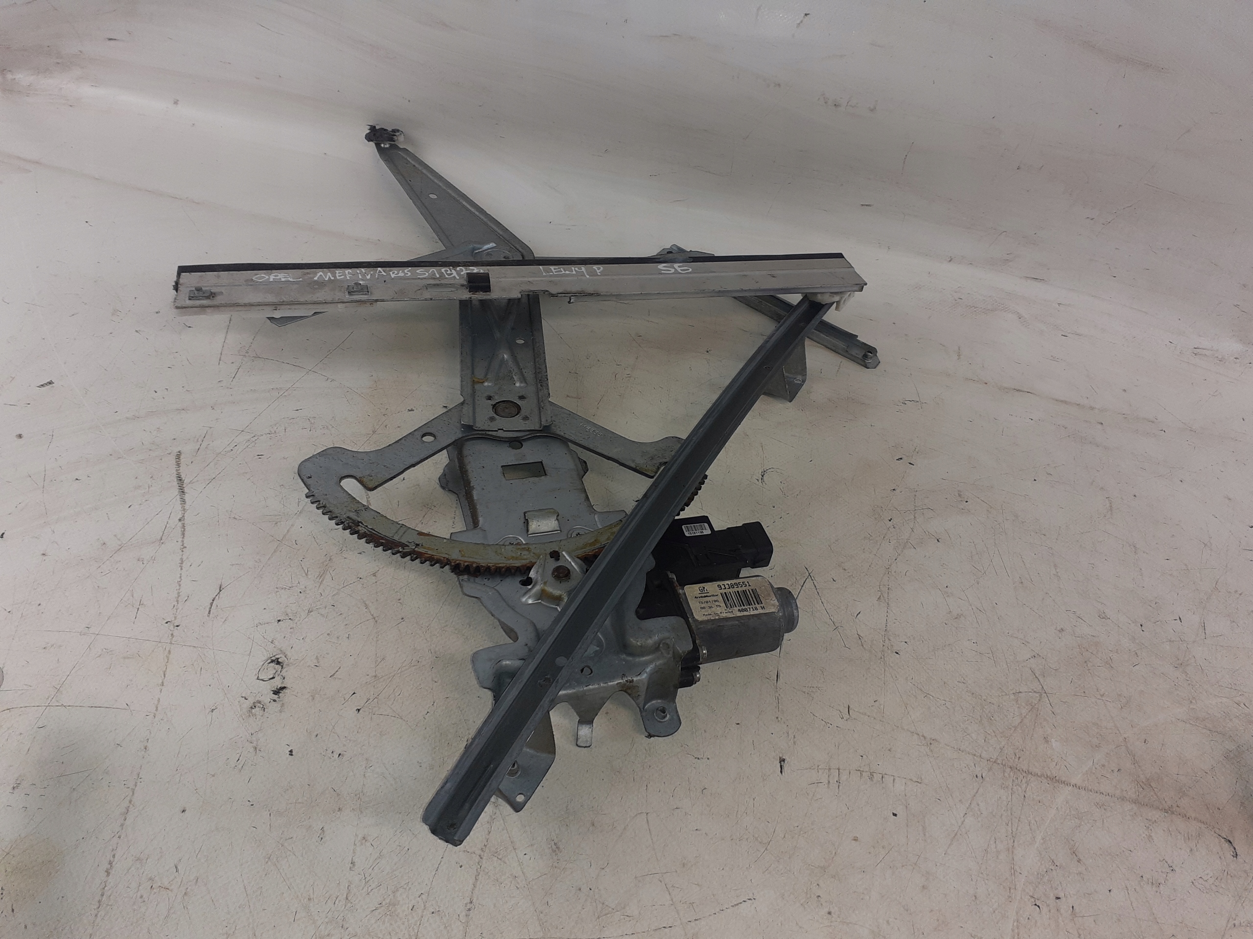 Opel Meriva A mechanism windows left front