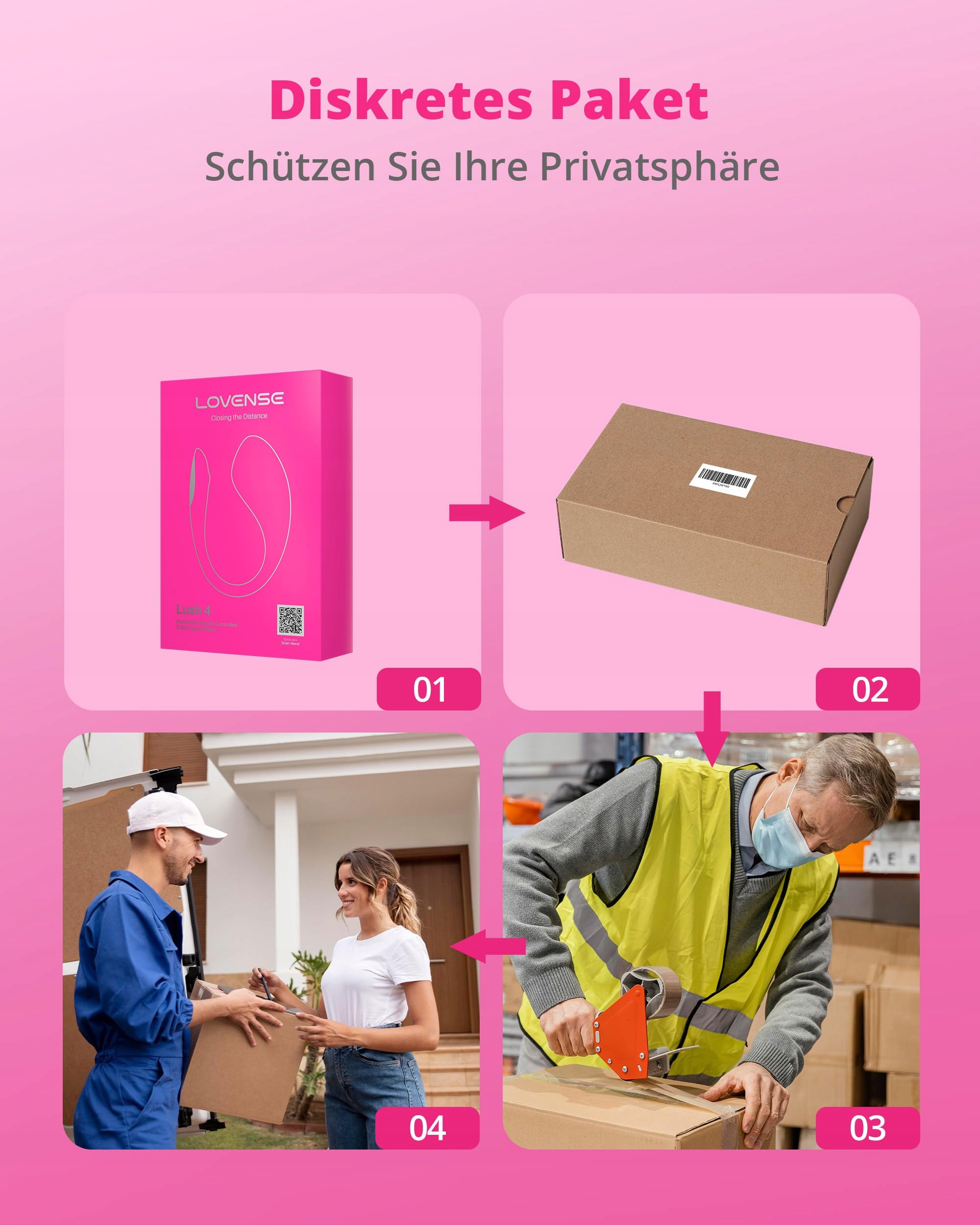 LOVENSE Lush 4 Wibrator Dla Par G Punkt Zdalne Sterowanie Wodoodporny APP — miniatura 8