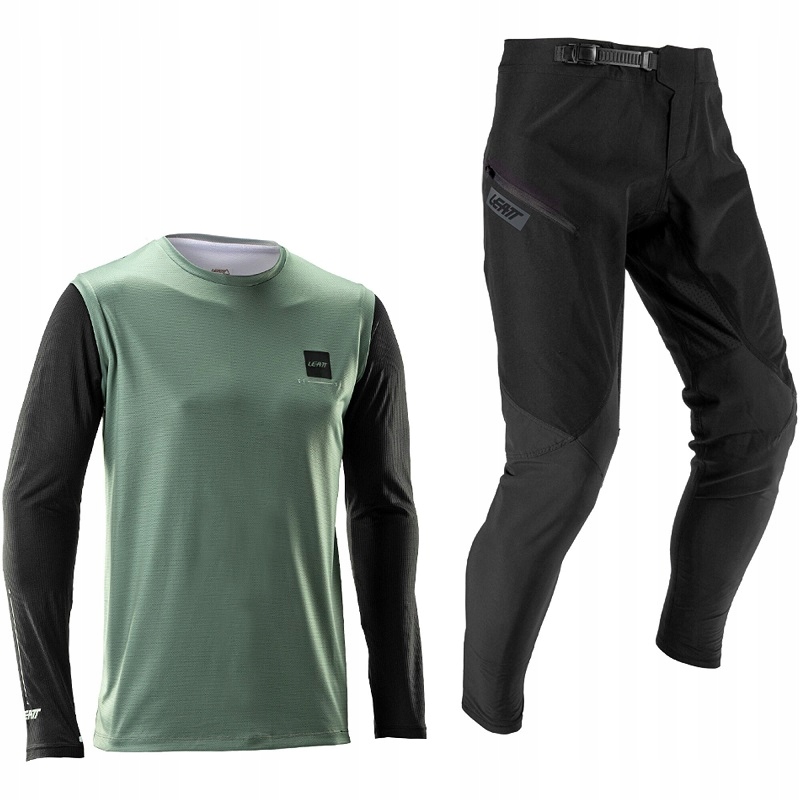 Cyklistický komplet mikina s kalhotami Leatt Ride Kit Mtb 1.0 Black Green M