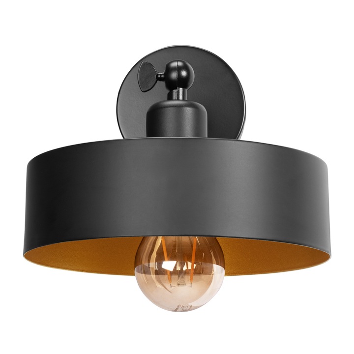 LAMPA ŚCIENNA KINKIET LOFT REGULOWANY CZARNY ZŁOTY APP1332 Marka TOOLIGHT