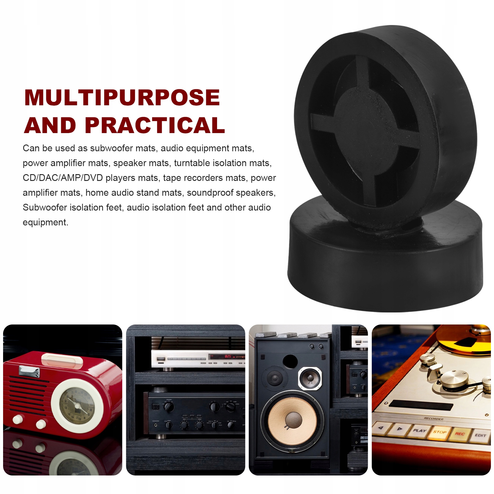 Mata podstawy głośnika Podkładka izolująca subwoofer Model 49956135