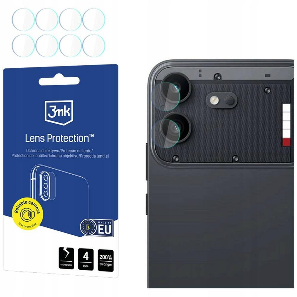 Ochrona na obiektyw aparatu 3MK Lens Protection do Nothing Phone (4b) 4szt