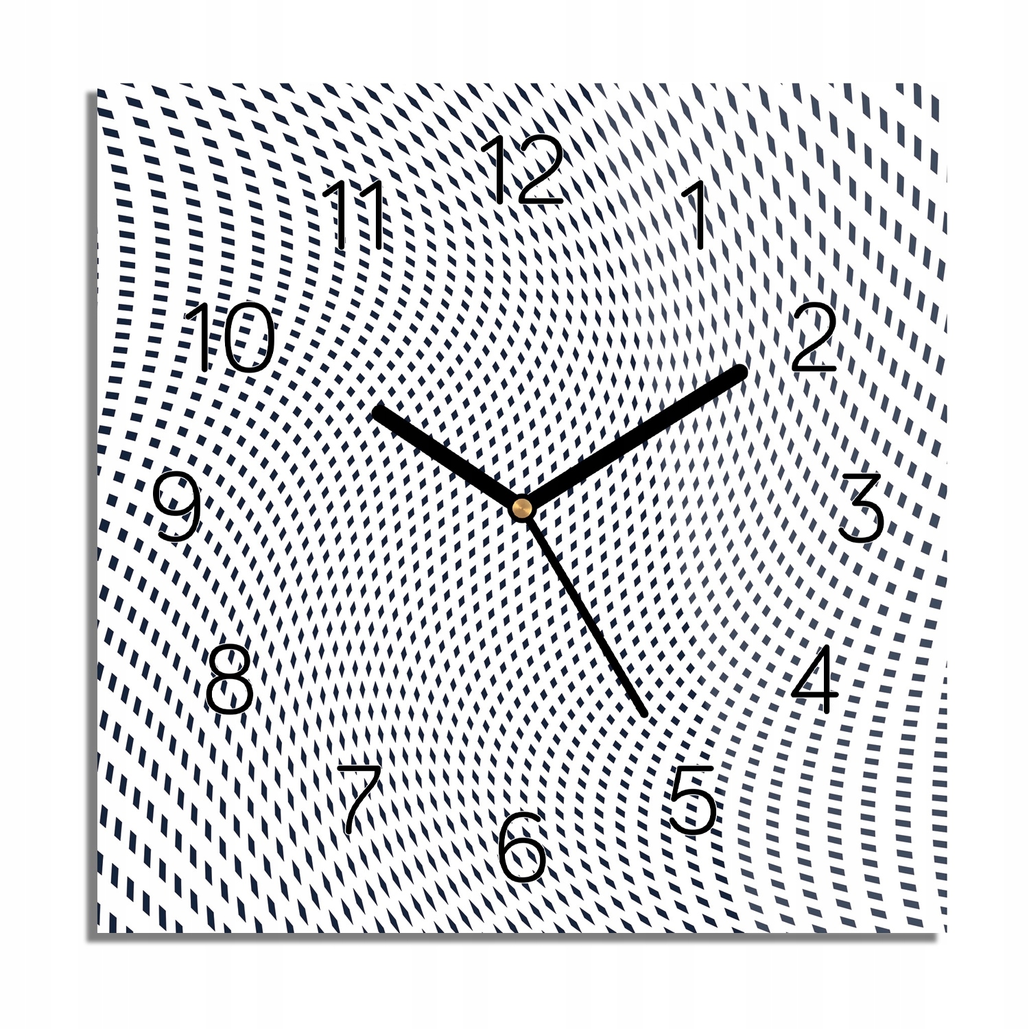 Romby 3D grafika skleněné hodiny s fotografií 30x30