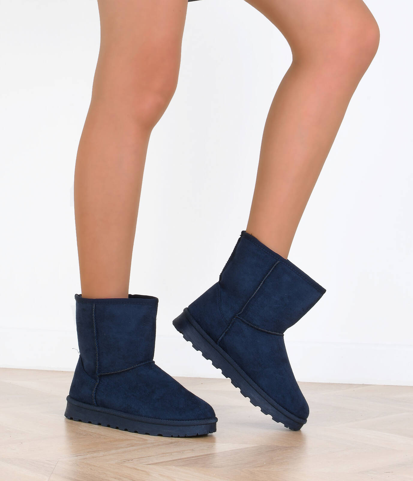 7683 GRANATOWE OCIEPLANE BOTKI ŚNIEGOWCE 39 Marka bez marki