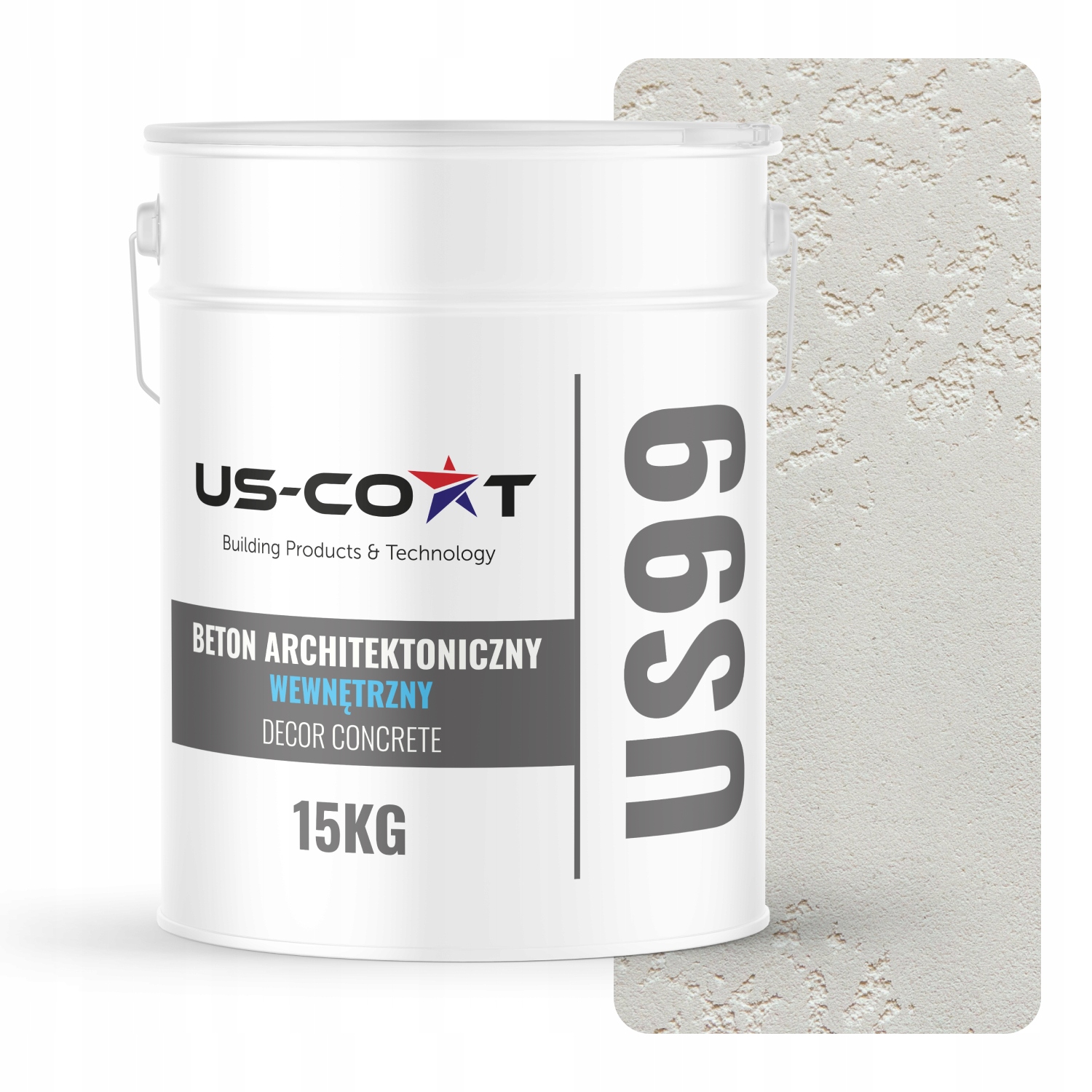 Vnitřní Architektonický Beton Bílý F101 10m2 15kg Omítka Na Zeď