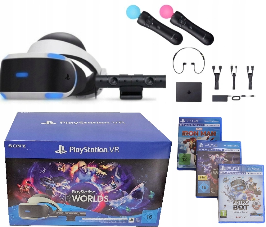 Zestaw Ps4 Vr w PlayStation VR (gogle, kamry, kontrolery i