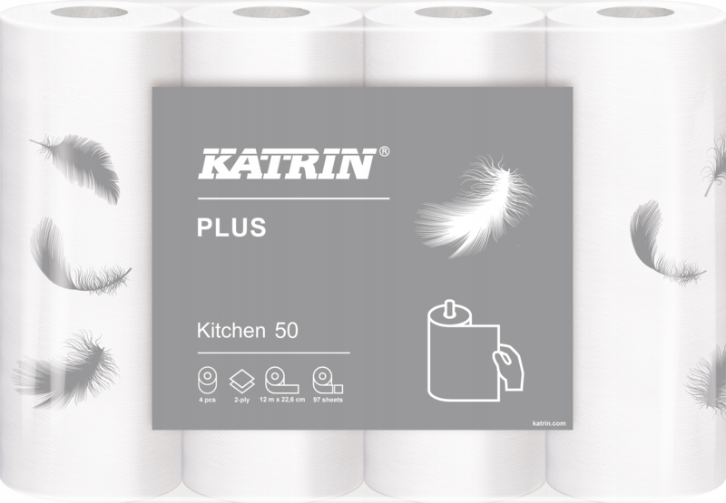 

Ręczniki papierowe kuchenne Katrin 2-WARSTWOWE 4x