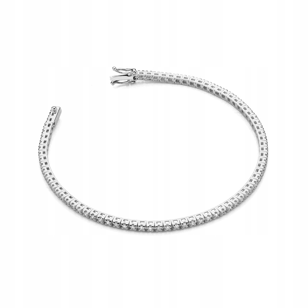 Złota Bransoletka Damska pr. 585 z Diamentami Laboratoryjnymi 1,073ct 14k