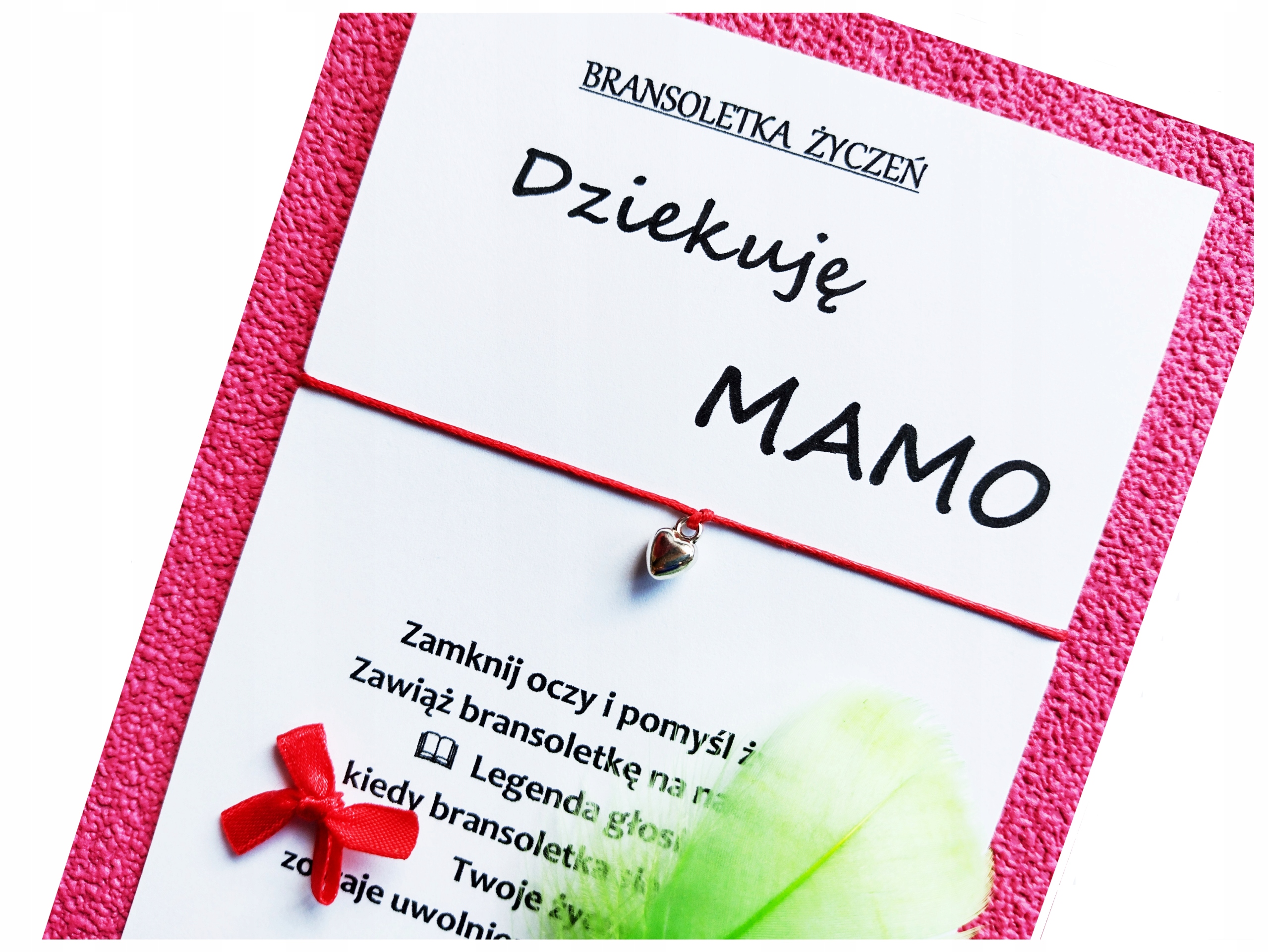 

Bransoletka Życzeń Dziękuję Mamo 030