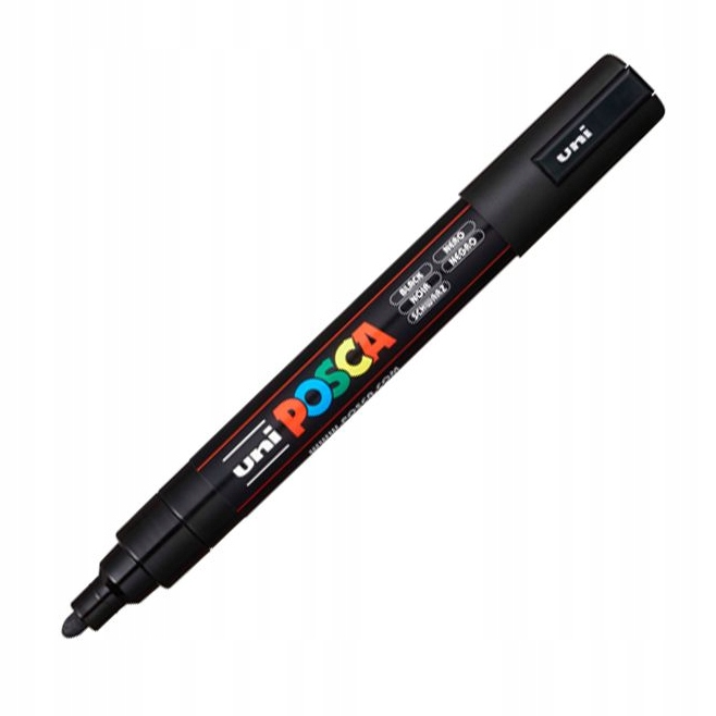 

Marker japoński Mitsubishi, czarny Posca PC-5M
